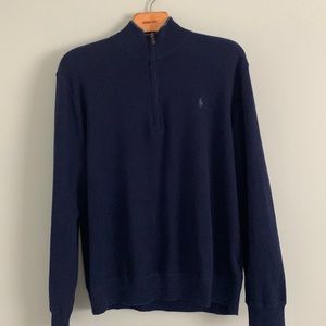 NWT Ralph Lauren 1/4 zip 100% cashmere sweater XL tall